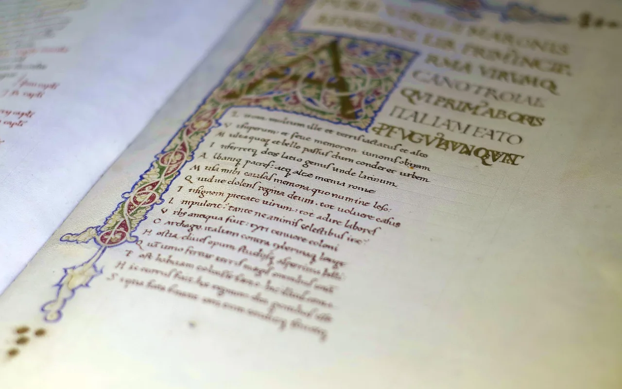 calligraphy, old print, manuscript, archives, books, book, library, reading room, old, books in the library, initial, ornate, education. Literary archives in Boston, New York, and Washington to check a quote