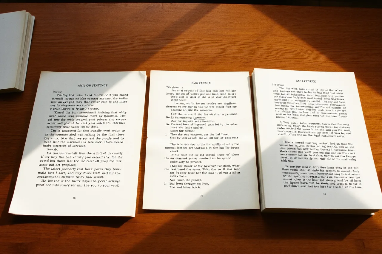 Manuscript, copyedited proof and printed page side by side (6 places to check a quote in Chicago publishing and speech archives)